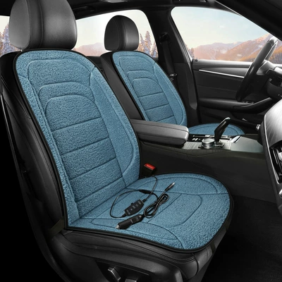 heating lamb wool warm quick-heating – Seat cushion, seat cover - single-seat-blue-universal-model