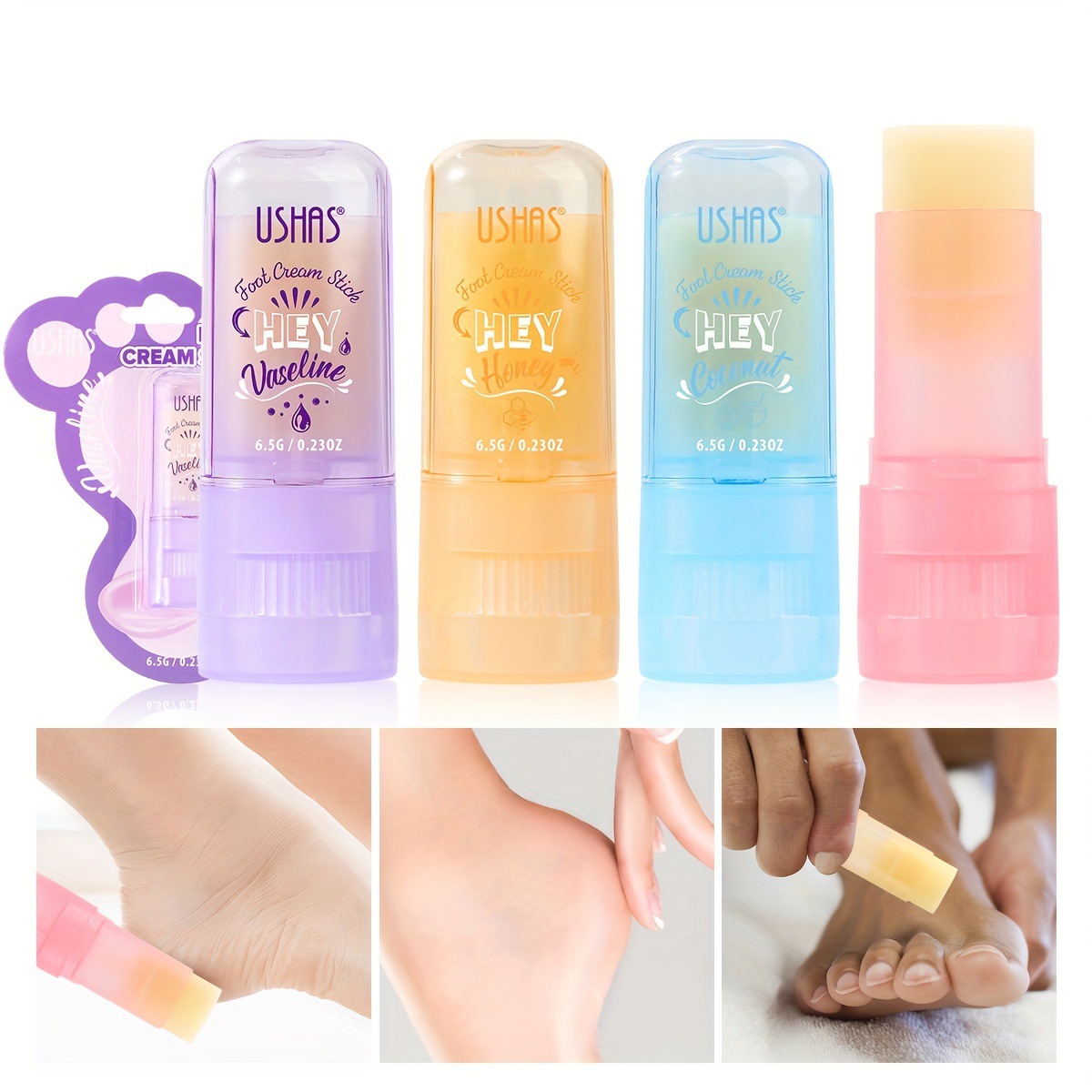 USHAS Crema para el cuidado de manos y pies en punto transfronterizo europeo y americano, protección nutritiva, hidratante y anti-agrietamiento HA370