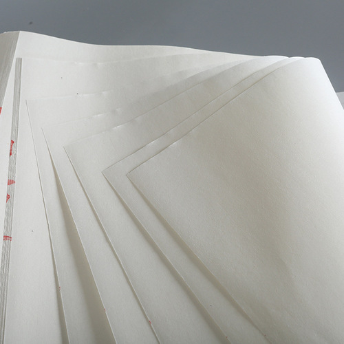 Wholesale 4-foot by 4-inch Xuan paper, white, for Chinese painting, raw Xuan paper, semi-wet Xuan paper, calligraphy creation, whole sheet, thickened product, pure skin paper