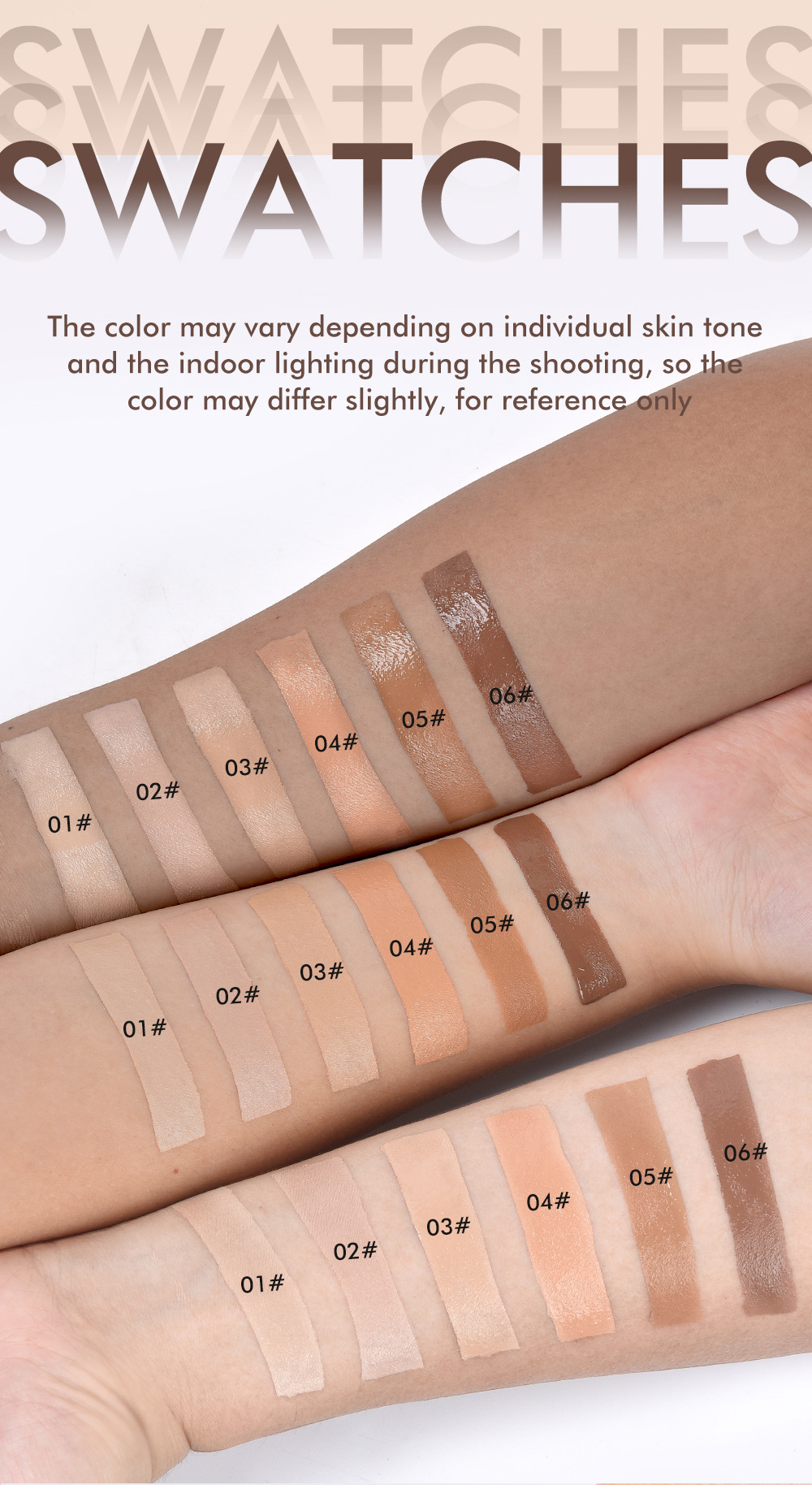 YOUNG VISION Bottom Press Foundation is a detachable matte facial base makeup liquid that is not prone to smudge undefined
