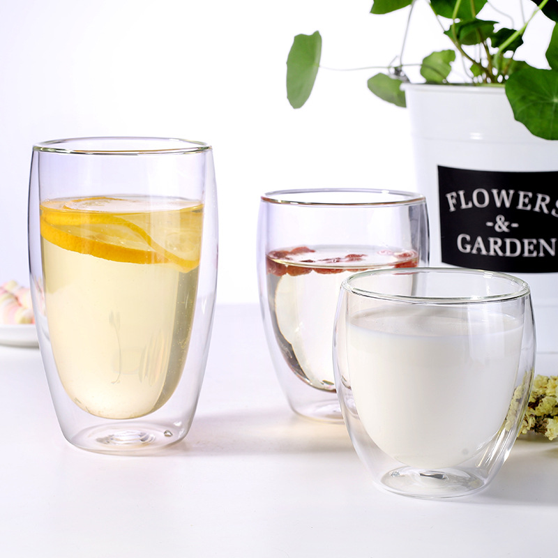 Creative glass coffee tea cup