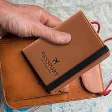跨境亚马逊证件收纳包男PU防盗刷RFID证件包多功能旅游护照夹卡包