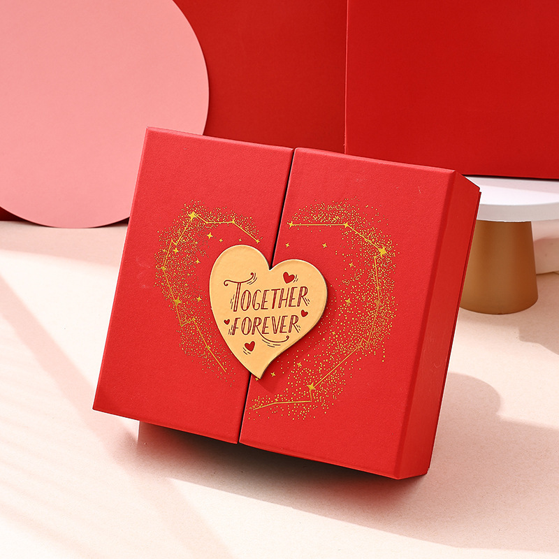 现货情人节礼品盒化妆品香水包装盒生日礼物盒天地盖伴手礼盒批发