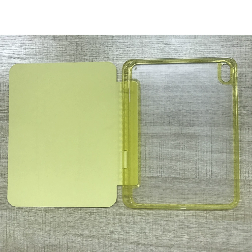 Применимо к защитному чехлу iPad 10 поколения защитный чехол из прозрачного акрилового вращающийся кожаный чехол с бронзированным покрытием