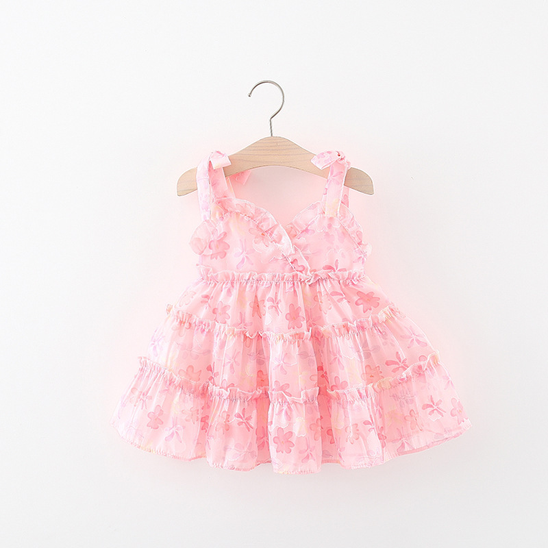 Princess Flower Chiffon Girls Dresses display picture 3