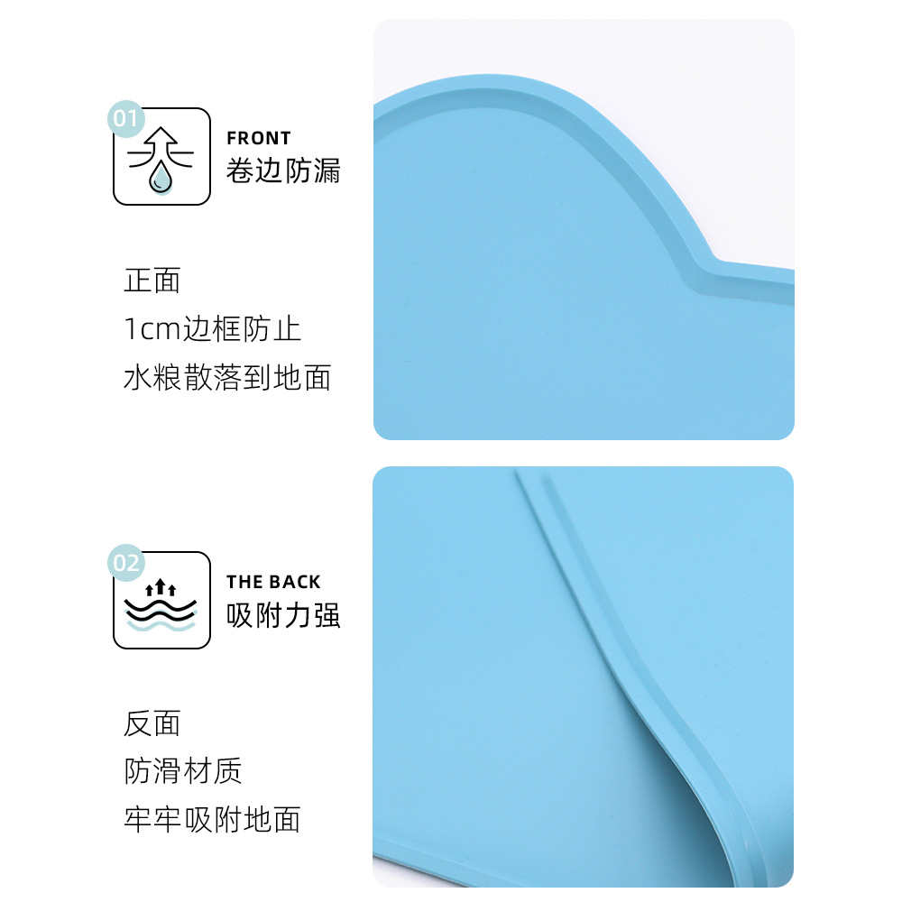 Manteles individuales para mascotas, impermeables y a prueba de derrames, manteles para gatos, tapetes de silicona para gatos, fáciles de limpiar, almohadillas para alimentar a las mascotas, almohadillas para perros