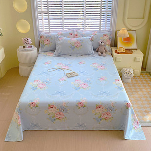 Cotton sheets single twill single student dormitory 100 cotton double bed sheets 1.2 m1.5 m 1.8m bed