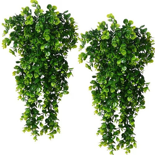 Cross-border artificial rattan Euonymus wall hanging simulated green plant fake hanging plant vines home outdoor decoration flowers