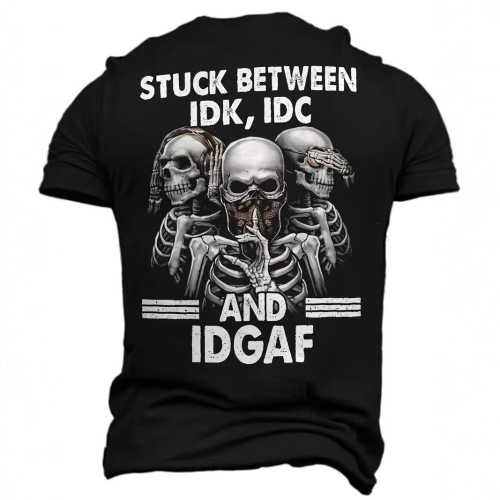 2025 Men's Trendy Fashion 3D Digital Letter Series Printed T-Shirt for Adults, Men's Crew Neck T-Shirt Suitable for Outdoors