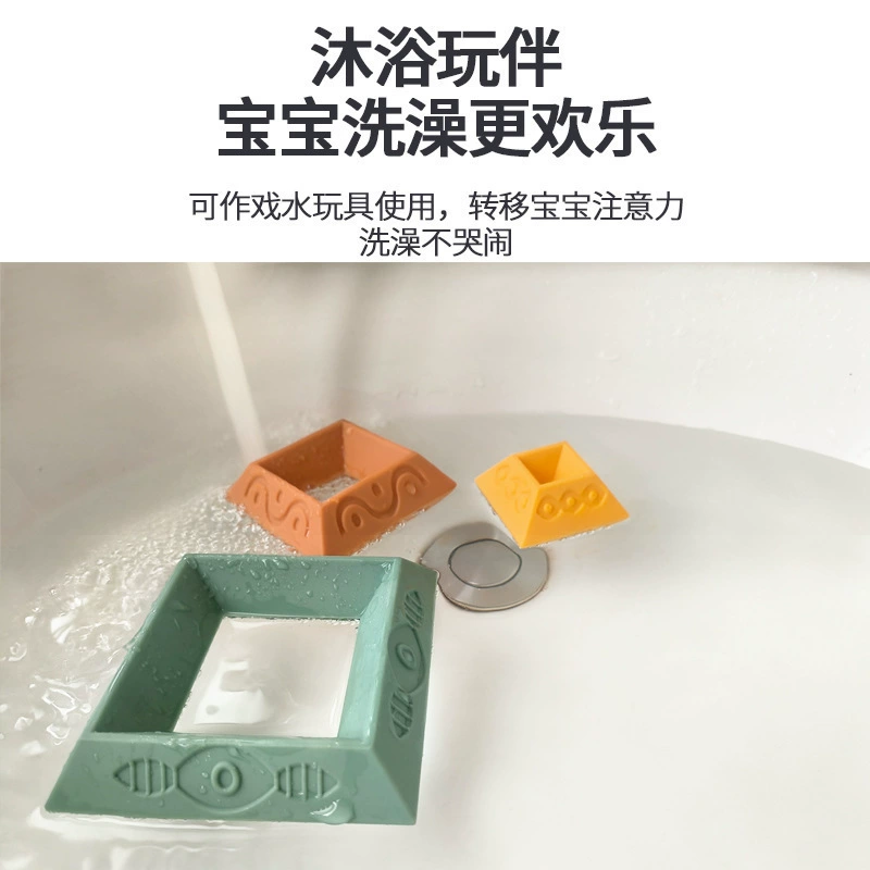 Variable pyramid for baby from soft rubber, constructor, Jenga, (Cross-border trading)