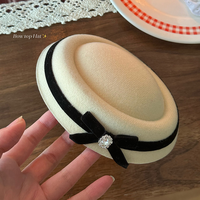 Divertido pequeño arco de seda de oro pequeño sombrero de regalo de Año Nuevo atmósfera sombrero para el cabello para el cabello para el cabello para el cabello