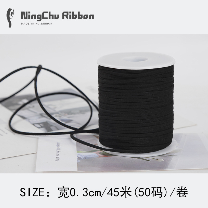 Coreano terciopelo deerskin cuerda floral terciopelo cinta ramo fresco cinta DIY regalo vaca cadena regalo decoración de la torta