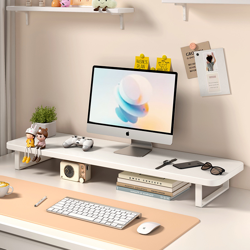 Desktop Computer Elevated Monitor Screen Base Office Desktop Storage Rack Storage Workstation Bracket Raised