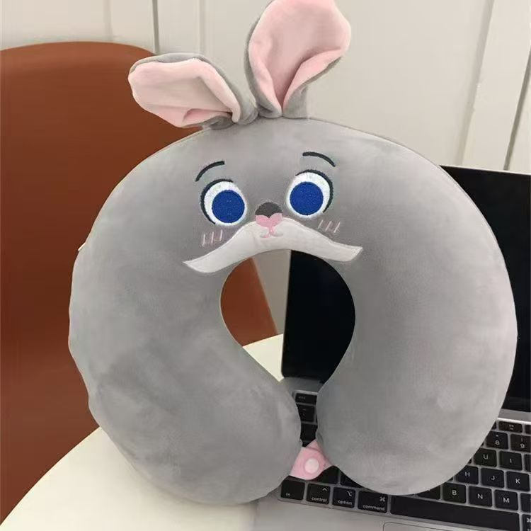 Almohada de Cuello en Forma de U de Espuma Viscoelástica para Viajes y Oficina image 11