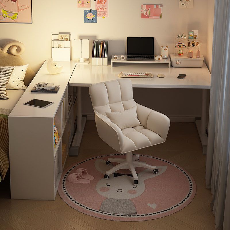 Computer Desk Desk Bookshelf Integrated Student Home Writing Desk Kidsren's Study Desk L-Shaped Bedroom Girls Computer Desk Desk Bookshelf Integrated Student Home Writing Desk Kidsren's Study Desk L-Shaped Bedroom Girls