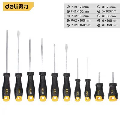 Отвертка Kléй? — оригинал:得力 Screwdriver, set — перевод: Набор отверток Deli? Hmm better: Набор отверток Deli? The word 得力 is brand 
