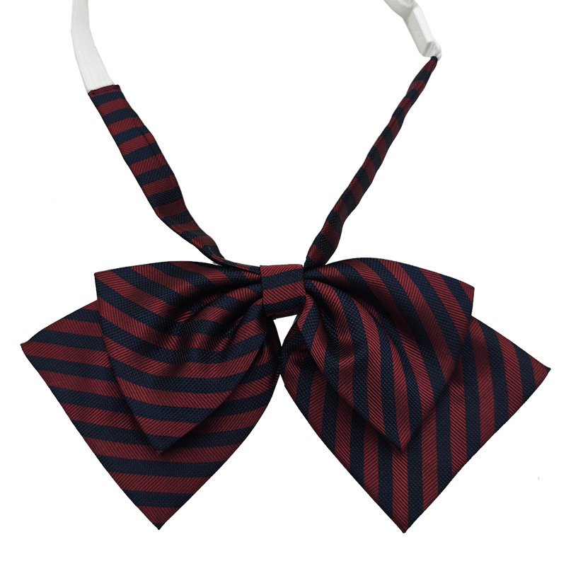 Fabricante spot doble mariposa grande JK pajarita pajarita flor traje de soltero todo fósforo raya universal lazo mujer