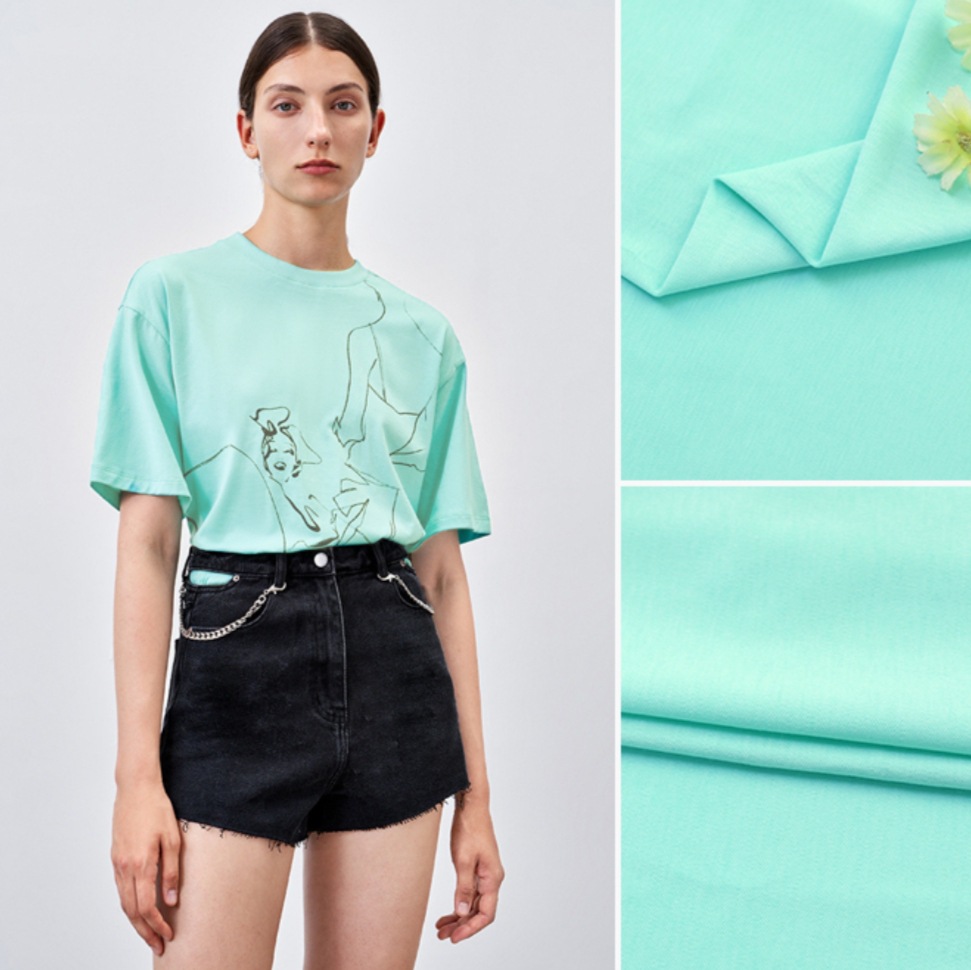 50S双面液氨棉 精梳纯棉T恤面料