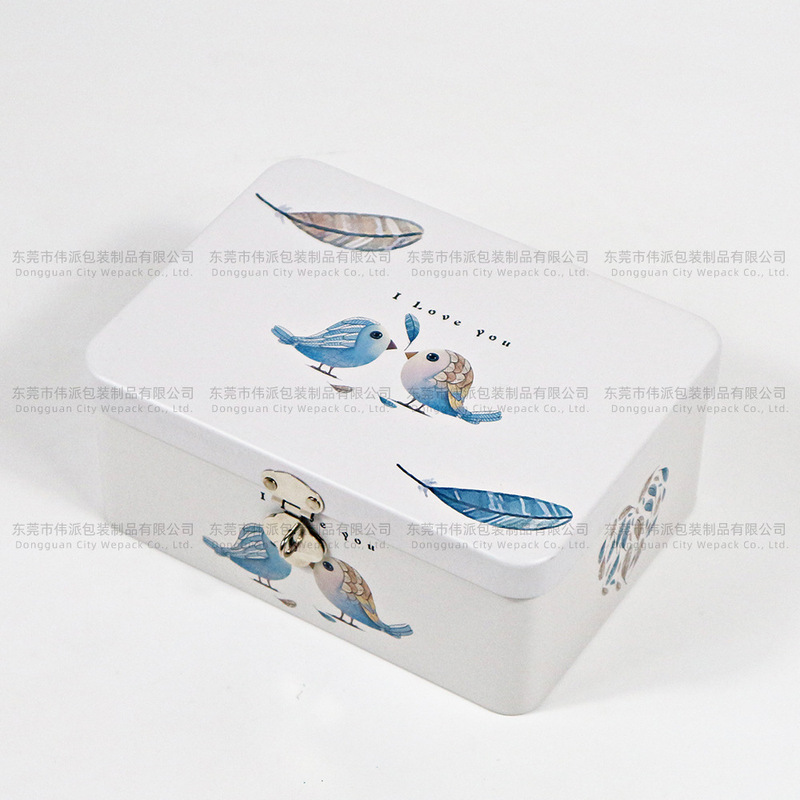 密码锁铁盒盲盒长方形马口铁首饰盒私域流量铁盒包装盒厂家批发|undefined