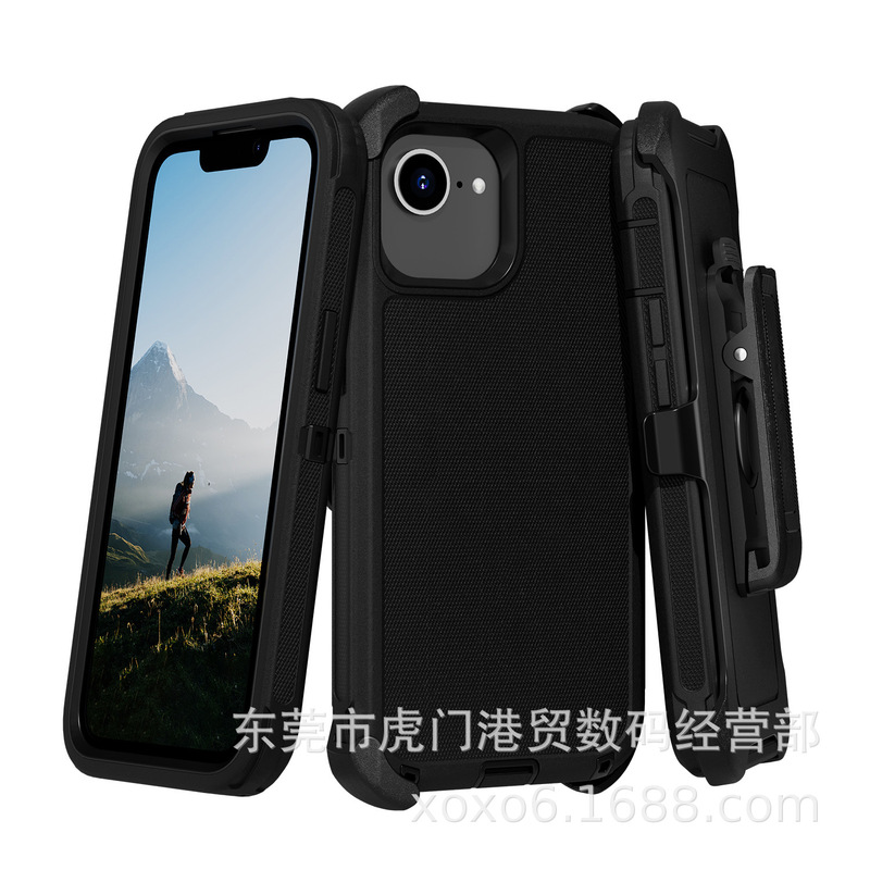 IPhone16 SE三防携帯ケースアップル16e Defender防御者ロボット携帯ケースを適用|undefined