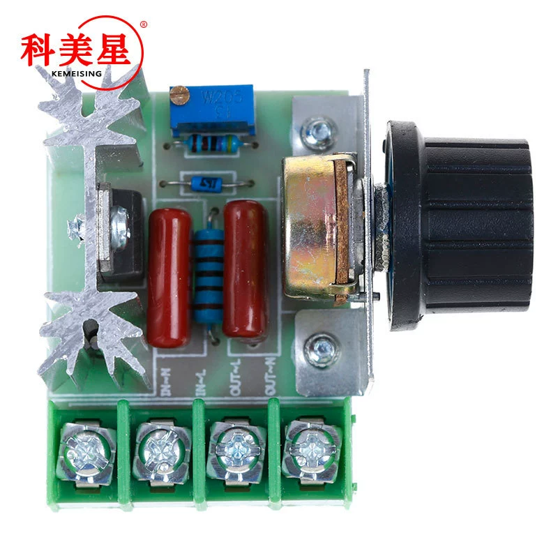 2000 Вт Импортный регулятор напряжения SCR Высокомощный электронный регулятор скорости Регулировка температуры