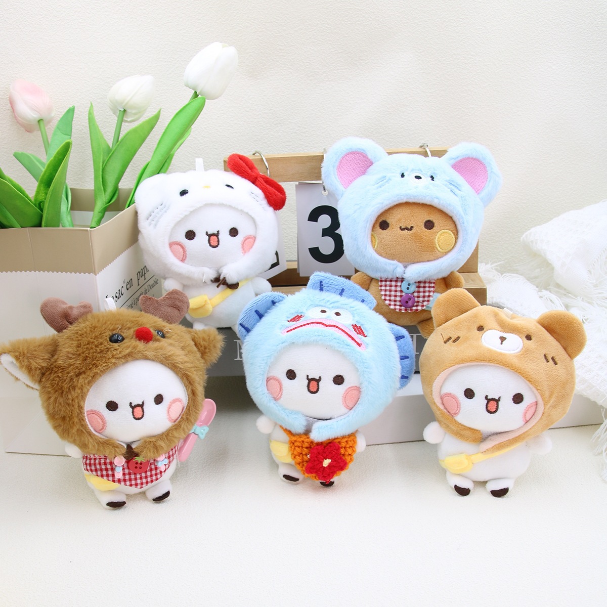 Couple's DIY Cloth Doll Set, Plush Toy Keychain Pendant, Small Gift Plush Doll