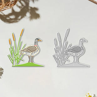 Cross-Border Special Metal Cutting Embossing Knife Mold Handbook Decorative Duck Pattern Handmade Paper Art Embossing Carbon Steel Knife Mold