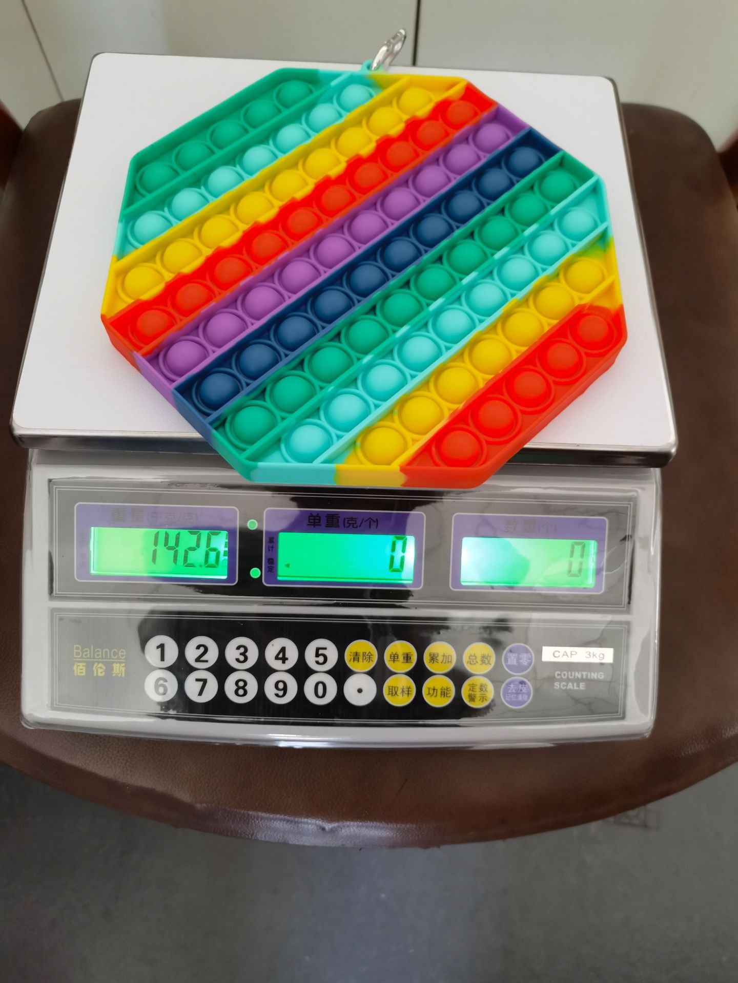 Xiamen fábrica Grande deratización Pioneer Square juego de silicona disco tamaño 20 y 30 de camuflaje luminoso que cambia de color serie