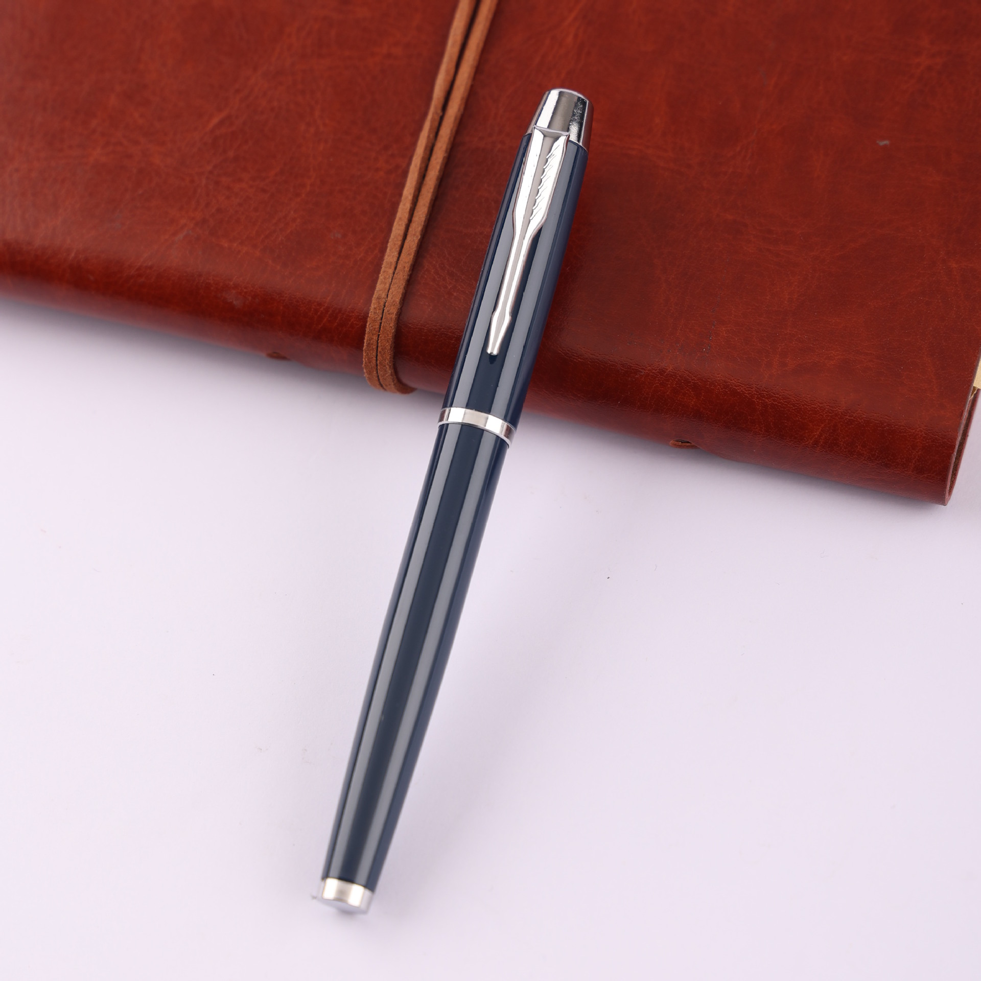 Los fabricantes venden bolígrafos de firma de cuentas de metal, 17 colores opcionales, soporte para hacer logotipos, bolígrafos de góner de regalo de oficina de negocios