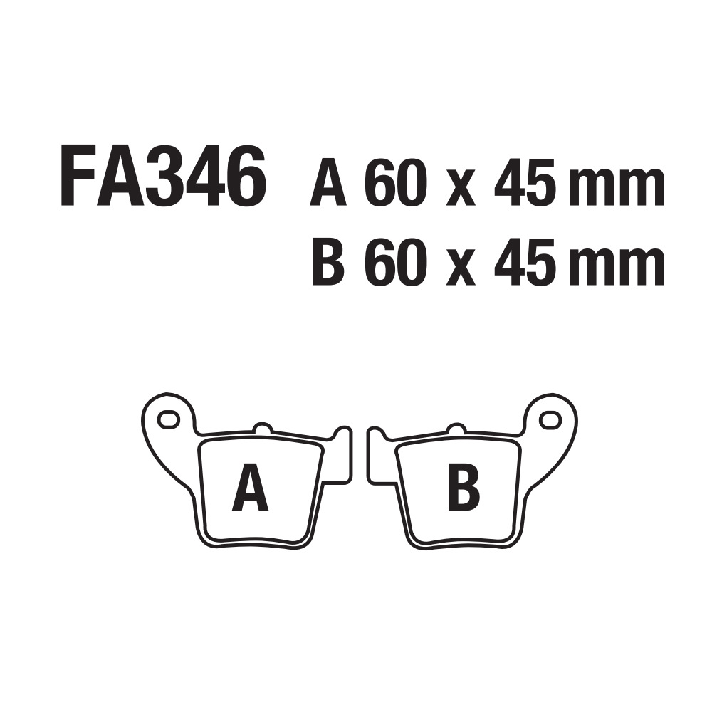 Motocicleta sinterizada a base de cobre placa de aluminio para automóviles Pickup ATV Beachcar FA346 CRE CRF 250 450