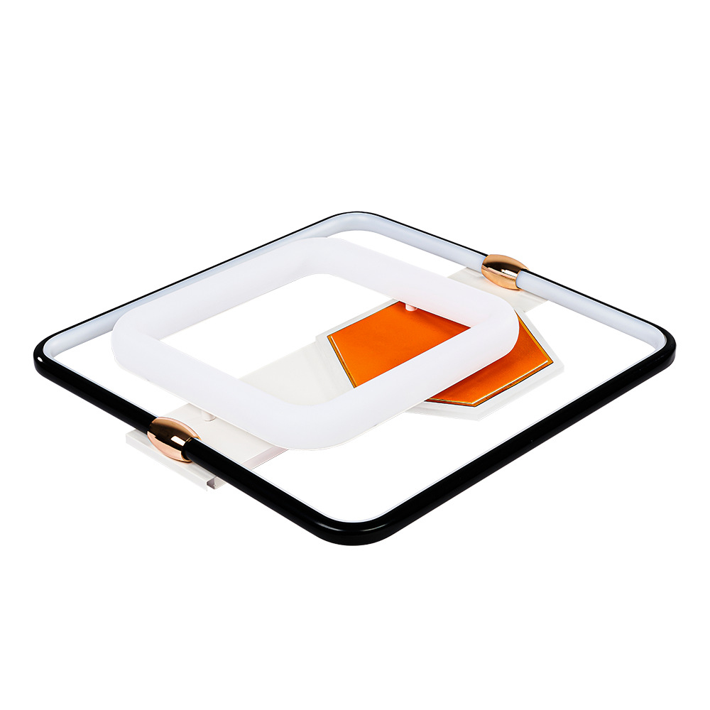 新款LED简约现代灯2.4G方形72W无极调光APP遥控吸顶灯客厅卧室灯