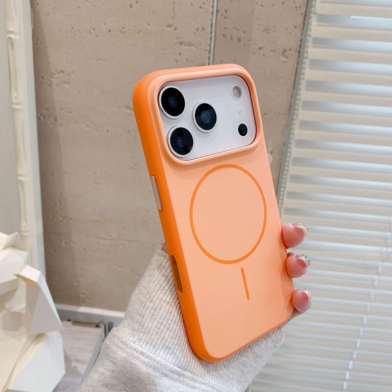 适用iPhone17promax手机壳肤感磁吸苹果16相机按键一体全包保护套|undefined