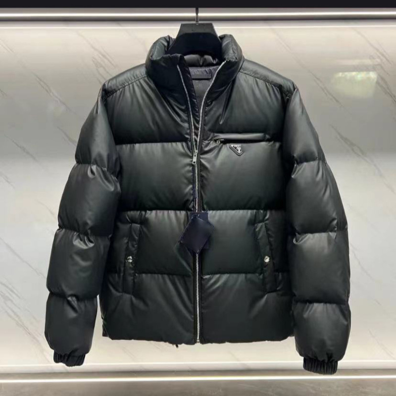 南油高货P家普家25FW秋冬新款三角标立领简约纯色羽绒服 外贸跨境|undefined