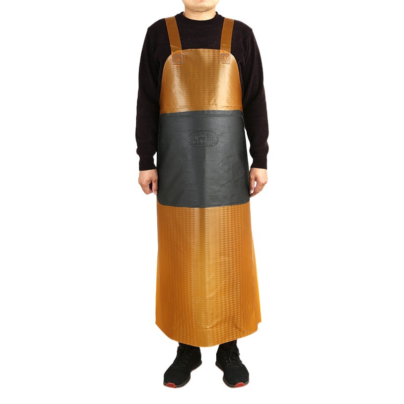 Delantal de tendón de ternera impermeable resistente al desgaste grueso de cuero suave industrial resistente al aceite fábrica de piedra cantina acuática masacre cintura dedicada