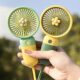 Handheld Small Fan Cartoon Cute Hand Gift Gift Fruit Flower Portable Desktop Lazy Mobile Phone Stand Charging