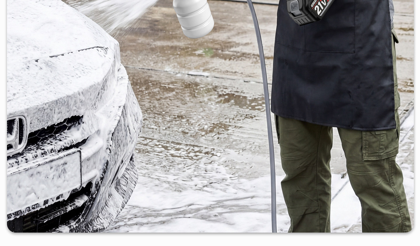 Green Forest Car Wash High-Pressure Water Gun, Household Cleaning Machine, Wireless High-Power Water Pump, Powerful Pressure-Boosting Home Floor Cleaning Tool