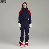 Новый зимний теплый на открытом воздухе одиночный двойной пластины стройный лыжный костюм женский водонепроницаемый теплый лыжный костюм