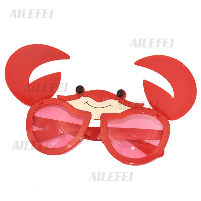 Очковая ракаобразная ( Crab shaped glasses ), забавные очки для пляжных фото, забавные реквизитные очки для гавайских вечеринок
