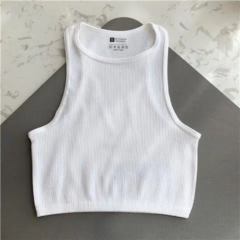 화이트(민소매 요가복)
