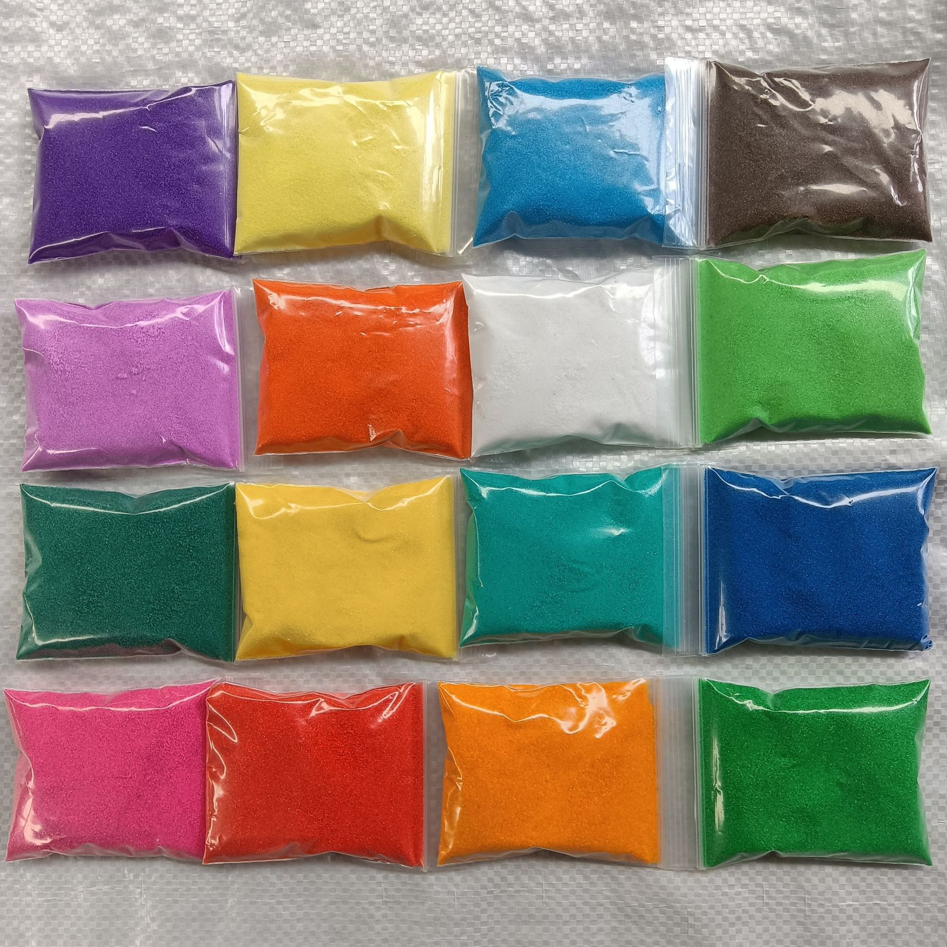 沙画细沙50克一袋 多肉婚庆微景观用染色彩砂 袋装彩砂