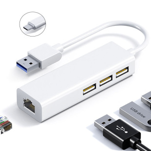 Դ�^�S��USB HUB��̫�W���D�Q������ǧ��RJ45�DType-C/USB�W��HUB
