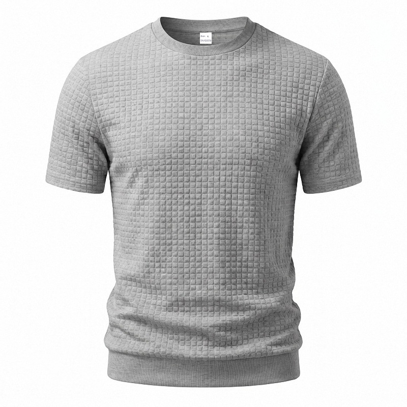 Playera de Manga Corta para Hombre de Poliéster Jacquard Transpirable para Deporte y Uso Casual image 14