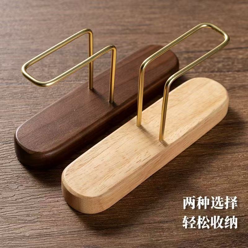 实木咖啡过滤纸架 立式收纳盒木制防尘支架家用滤纸盒 实木收纳架|undefined