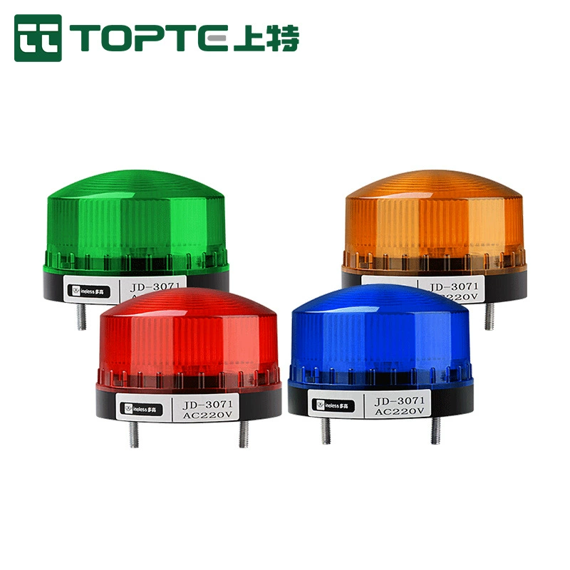 Маленькая сигнальная лампа JD-3071 звуковая и световая сигнализация мигающий светодиодный индикатор сигнала 12V24V220V