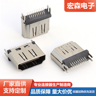HDMI�A��1.2ĸ��19P��ʽֱ�������̖��ݔ���^�F���~�����B����