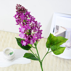 單枝紫丁香花 仿真花假花 家居擺放花酒店婚慶影樓裝飾花藝花卉