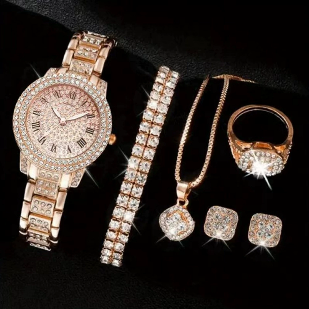 TikTok, часы, циферблат, инкрустирован diamonds, маленький циферблат