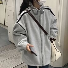 卫衣外套女学生韩版宽松秋春夏新款学院风加绒加厚棒球服ins