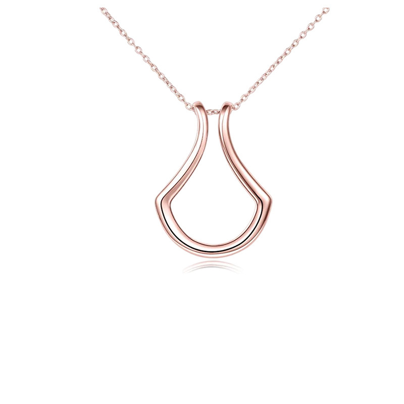 Simple Style Geometric Titanium Steel Pendant Necklace_colorza_5