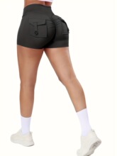 P 12718 Workout Shorts with Pockets �˶��̿� �羳ŷ��